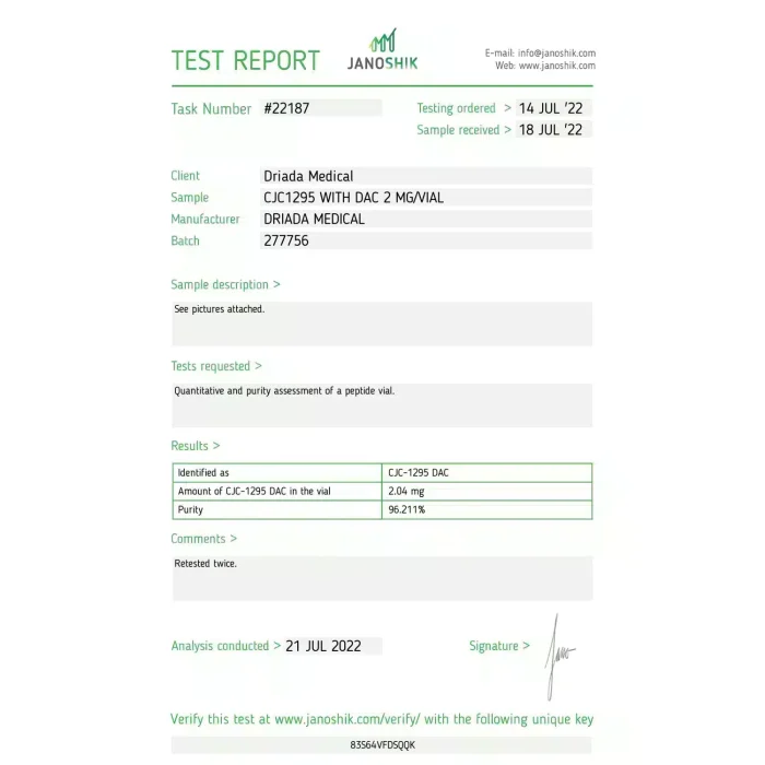 Driada Medical CJC 1295 Dac